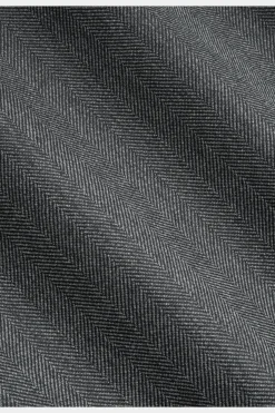 SUITSUPPLY Vigo Hose Dunkelgrau Bundfalte Fischgrätmuser-Männlich Elegante Hosen