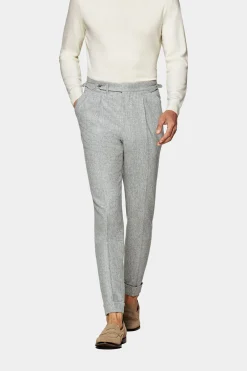 SUITSUPPLY Vigo Hose Mit Bügelfalte In Hellgrau-Männlich Elegante Hosen