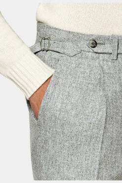 SUITSUPPLY Vigo Hose Mit Bügelfalte In Hellgrau-Männlich Elegante Hosen