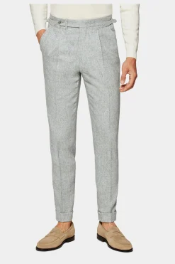 SUITSUPPLY Vigo Hose Mit Bügelfalte In Hellgrau-Männlich Elegante Hosen