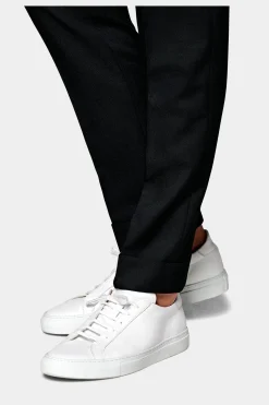 SUITSUPPLY Vigo Hose Schwarz Bundfalte-Männlich Elegante Hosen
