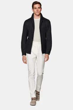 SUITSUPPLY Walter Hemd-Sakko Dunkelgrau-Männlich Hemd-Sakkos