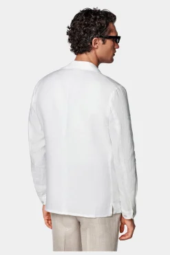 SUITSUPPLY Walter Hemd-Sakko Weiß-Männlich Hemd-Sakkos