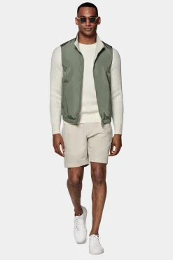 SUITSUPPLY Wende-Weste Mittelgrün & Sand-Männlich Westen