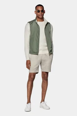 SUITSUPPLY Wende-Weste Mittelgrün & Sand-Männlich Westen