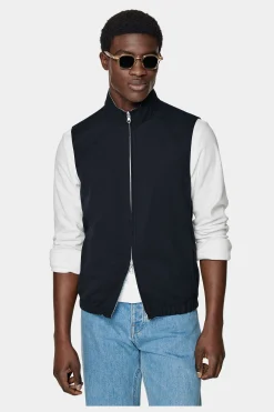 SUITSUPPLY Wende-Weste Navy & Hellblau-Männlich Westen