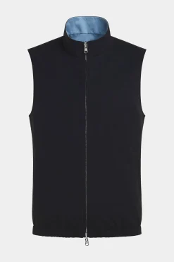 SUITSUPPLY Wende-Weste Navy & Hellblau-Männlich Westen