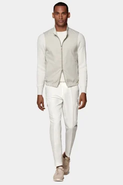 SUITSUPPLY Wendeweste Off-White & Sand-Männlich Westen
