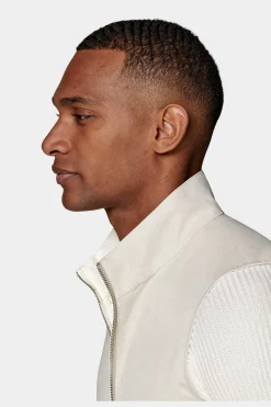 SUITSUPPLY Wendeweste Off-White & Sand-Männlich Westen