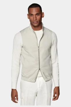 SUITSUPPLY Wendeweste Off-White & Sand-Männlich Westen