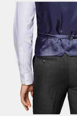 SUITSUPPLY Weste Dunkelgrau-Männlich Anzugwesten