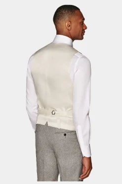 SUITSUPPLY Weste Hellbraun-Männlich Anzugwesten