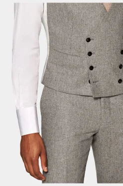 SUITSUPPLY Weste Hellbraun-Männlich Anzugwesten
