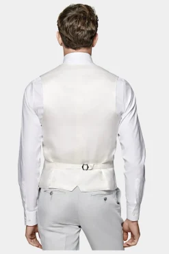 SUITSUPPLY Weste Hellgrau-Männlich Anzugwesten