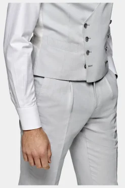 SUITSUPPLY Weste Hellgrau-Männlich Anzugwesten