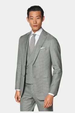 SUITSUPPLY Weste Hellgrau-Männlich Anzugwesten