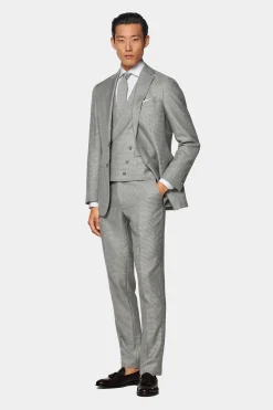 SUITSUPPLY Weste Hellgrau-Männlich Anzugwesten