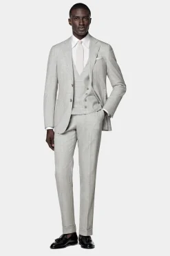 SUITSUPPLY Weste Hellgrau-Männlich Anzugwesten