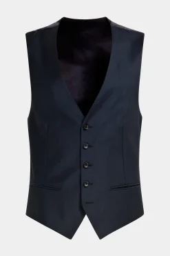 SUITSUPPLY Weste Navy-Männlich Anzugwesten
