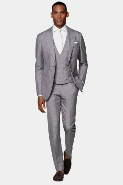 SUITSUPPLY Weste Purpur-Männlich Anzugwesten