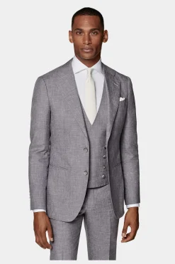 SUITSUPPLY Weste Purpur-Männlich Anzugwesten