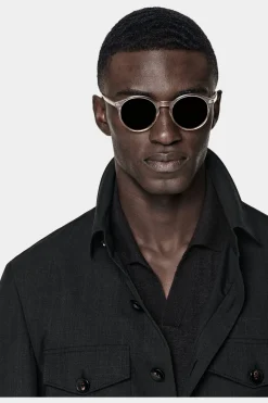 SUITSUPPLY William Hemd-Sakko Dunkelgrau-Männlich Hemd-Sakkos