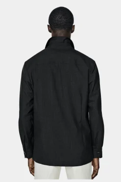 SUITSUPPLY William Hemd-Sakko Dunkelgrau-Männlich Hemd-Sakkos