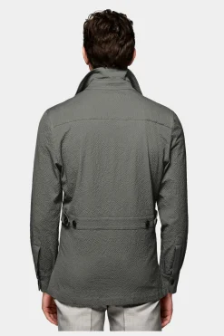 SUITSUPPLY William Hemd-Sakko Grau-Männlich Hemd-Sakkos