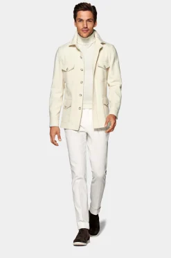 SUITSUPPLY William Hemd-Sakko Off-White-Männlich Hemd-Sakkos