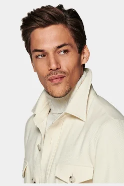 SUITSUPPLY William Hemd-Sakko Off-White-Männlich Hemd-Sakkos