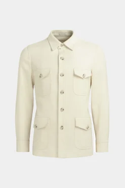 SUITSUPPLY William Hemd-Sakko Off-White-Männlich Hemd-Sakkos