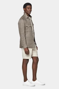 SUITSUPPLY William Hemd-Sakko Taupe-Männlich Hemd-Sakkos