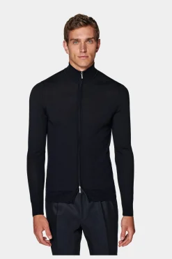 SUITSUPPLY Zip-Cardigan Navy-Männlich Cardigans & Troyer